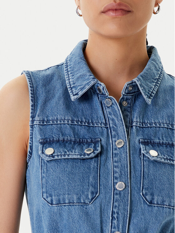Morgan Morgan Jeanskleid 251-RJEAN Blau Regular Fit