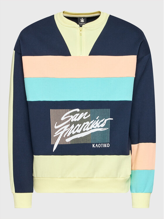 Kaotiko Kaotiko Pluus San Francisco AL046-02-G002 Tumesinine Relaxed Fit