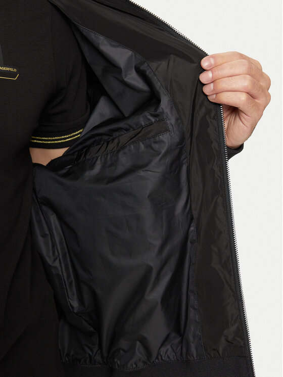 KARL LAGERFELD KARL LAGERFELD Bundy bomber 505405 551501 Čierna Regular Fit