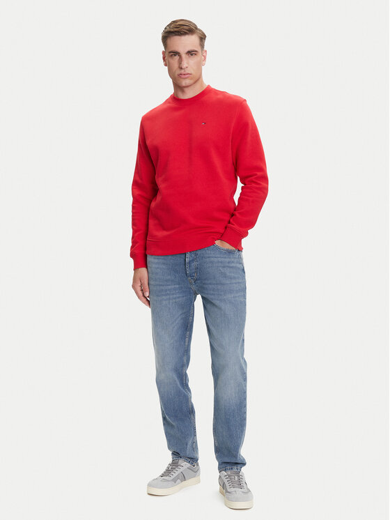 Tommy Jeans Tommy Jeans Pulóver DM0DM20741 Piros Regular Fit