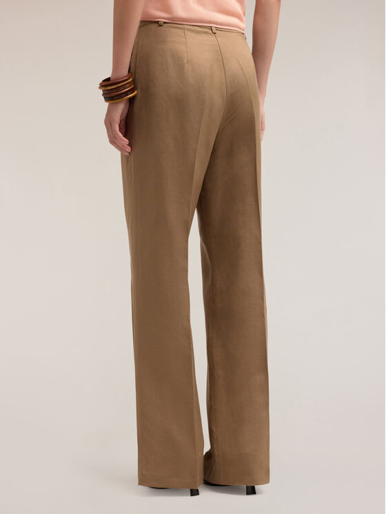 Motivi Motivi Pantaloni di tessuto P192Q203969N012 Écru Over Fit