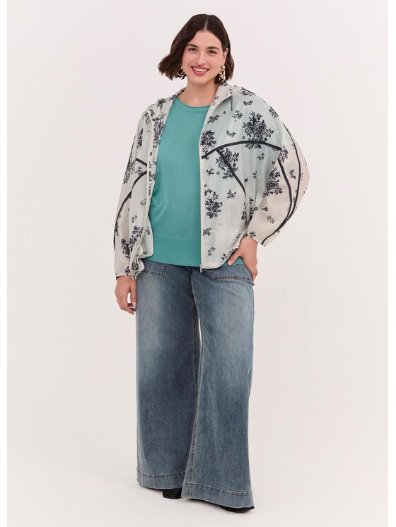 Fiorella Rubino Fiorella Rubino Płaszcz zimowy R000L000338N0S1 Biały A-Line Fit