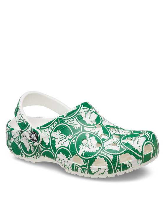 Crocs Crocs Şlapi Classic Duke Print Clog 210003 Verde