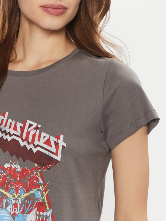 Noisy May Noisy May Тишърт Nate 27032258 Сив Regular Fit