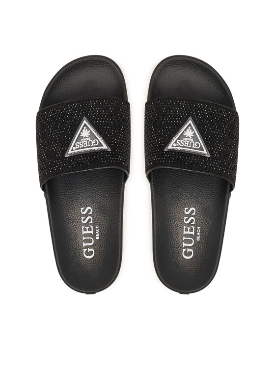 Guess Guess Şlapi E6GZ16 BB00F Negru