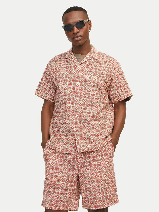 Jack&Jones Košulja Jorluke 12255206 Smeđa Relaxed Fit