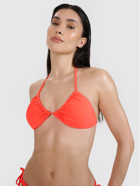 4F 4F Vrchný diel bikín BEACHWEAR BASIC Červená