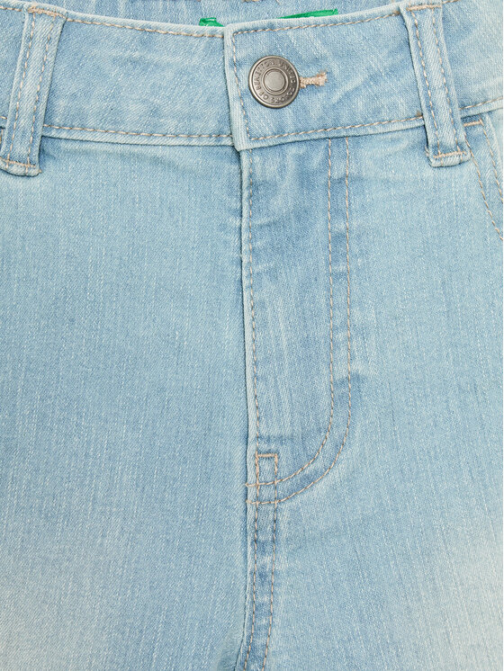 United Colors Of Benetton United Colors Of Benetton Pantaloni scurți de blugi 4XA2C9010 Albastru celest Regular Fit