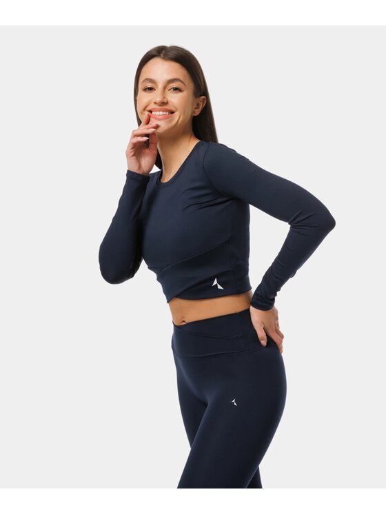 Carpatree Carpatree Top Crossover top Niebieski Fitted Fit