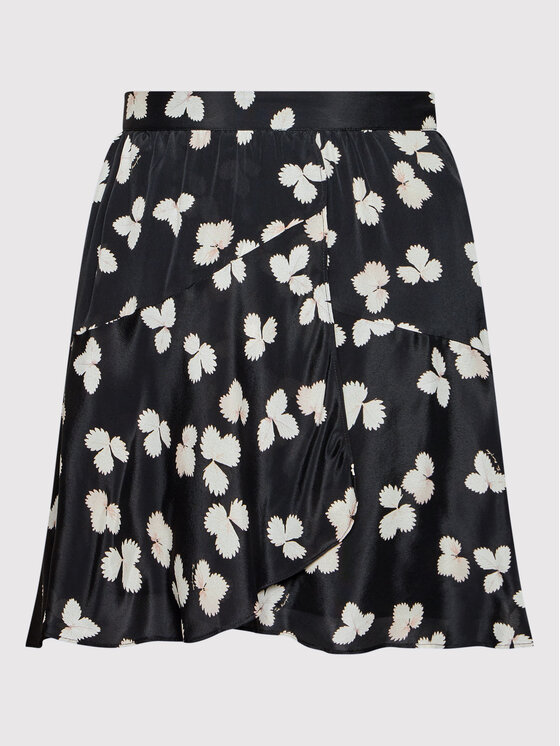 The Kooples Мини пола Naive Flowers Черен Regular Fit | Modivo.bg