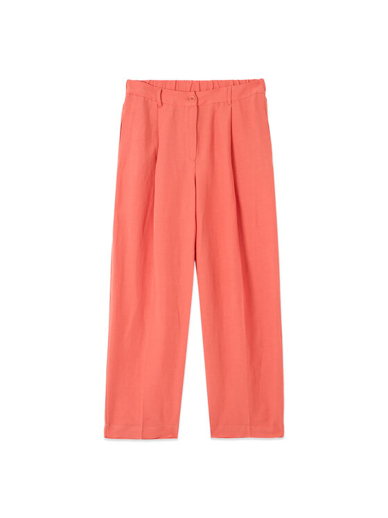 Oltre Oltre Pantaloni di tessuto P02ER109300N016 Arancione Cropp Fit