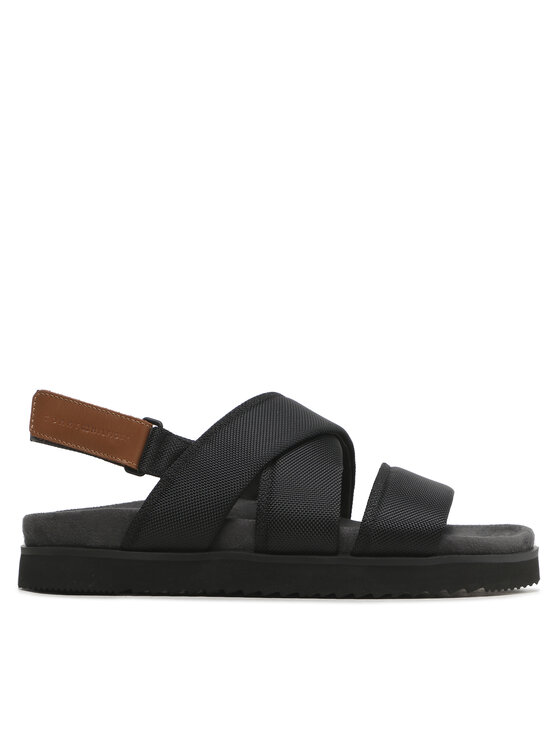Tommy Hilfiger Tommy Hilfiger Basutės Mix Strappy Sandal FM0FM04611 Juoda