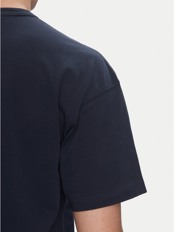 Schott NYC Schott NYC T-Shirt TSTRAVIS Granatowy Regular Fit