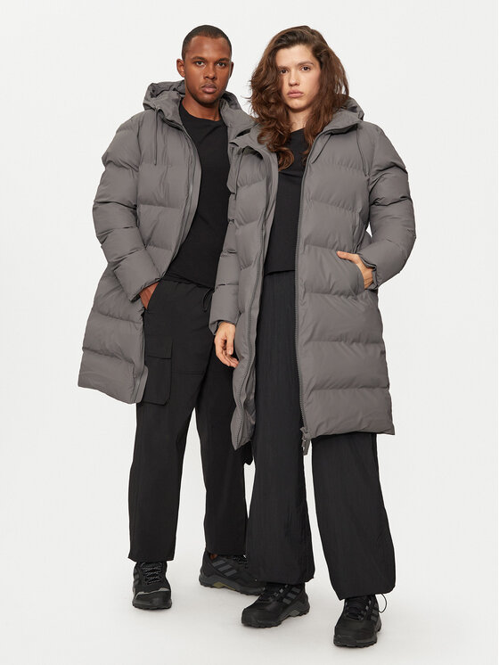Rains Rains Зимно яке 15130 Сив Regular Fit