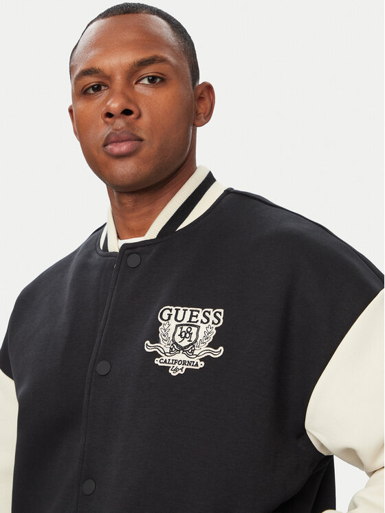 Guess Guess Яке бомбър Z6YL07 K5007 Черен Regular Fit