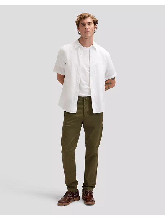 Lee Lee Koszula SSSHIRT Biały Regular Fit