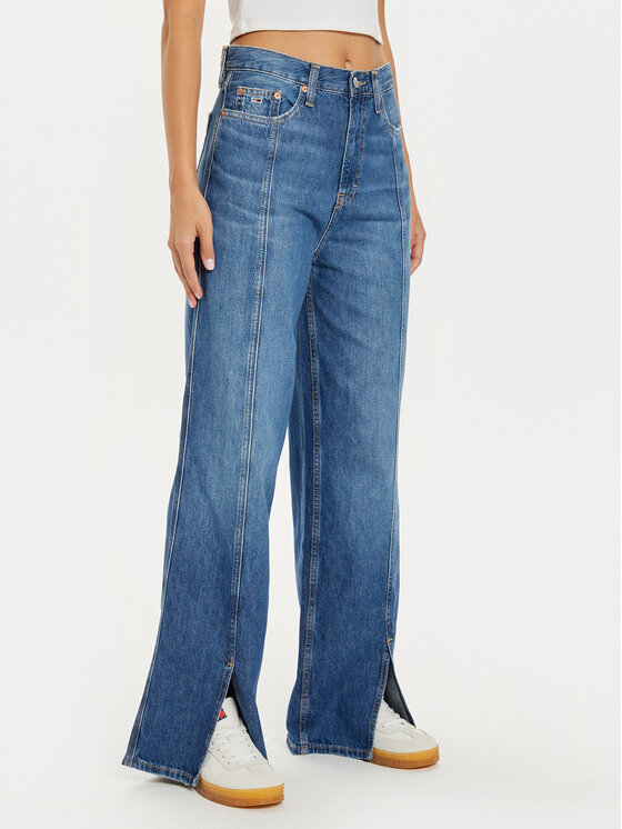 Tommy Jeans Tommy Jeans Blugi Claire DW0DW19609 Albastru Wide Leg