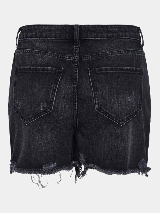 Pieces Pieces Jeans kratke hlače Summer 17146748 Črna Regular Fit