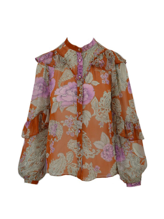 TWINSET TWINSET Πουκάμισο 232TP213F Πορτοκαλί Regular Fit