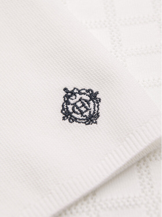 Ombre Ombre Polo OM-POSS-0168 Biały Regular Fit