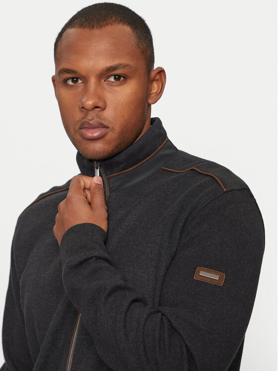 Bugatti Bugatti Суитшърт 8700 65050B Сив Regular Fit