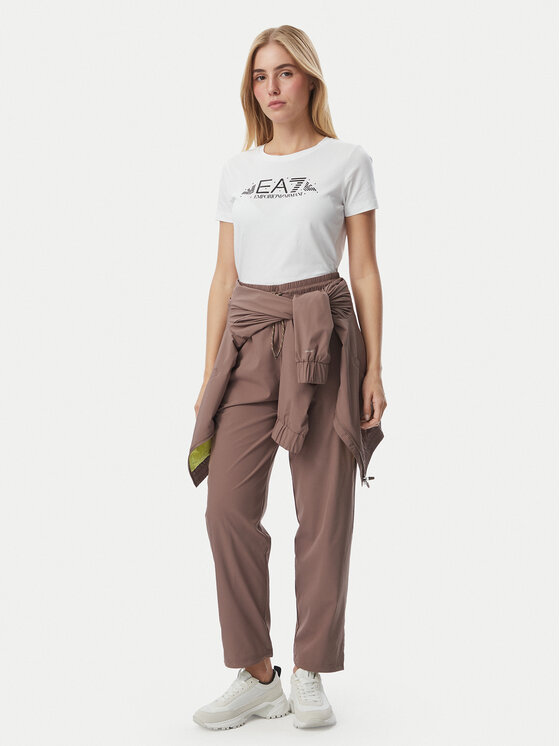 EA7 Emporio Armani EA7 Emporio Armani Tricou 7W001445 AF10373 U0002 Alb Regular Fit
