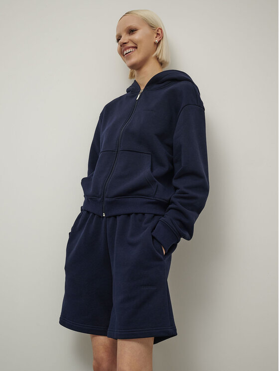 La Mania La Mania Szorty sportowe STROLL Granatowy Classic Fit