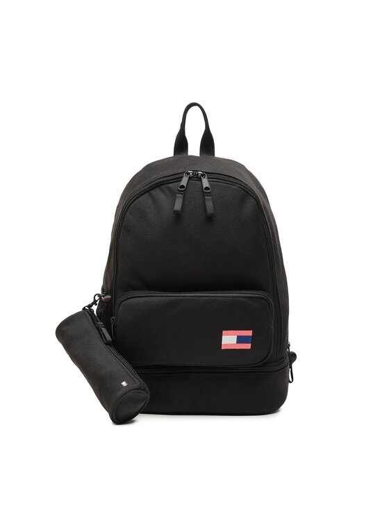 Tommy Hilfiger Nahrbtnik Big Flag Backpack Set AU0AU01726 Črna