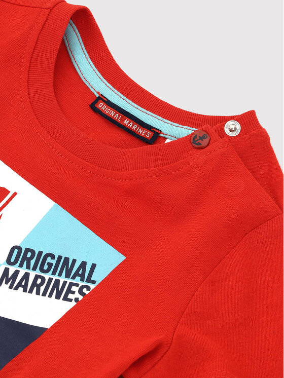 Original Marines Original Marines T-Shirt DCP0405NM Czerwony Regular Fit