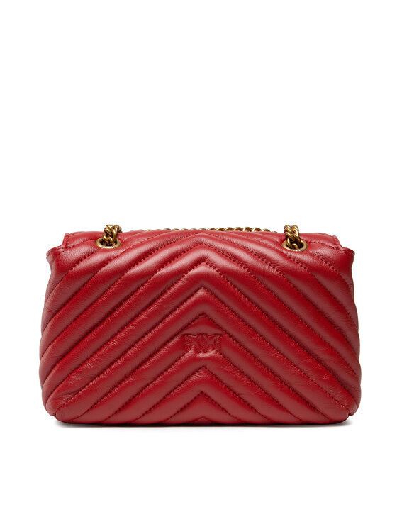 PINKO Pinko Táska Love Mini Lady Puff Chevron 1 Cl AI 22-23 PLTT 1P22Z3 A03Z Piros