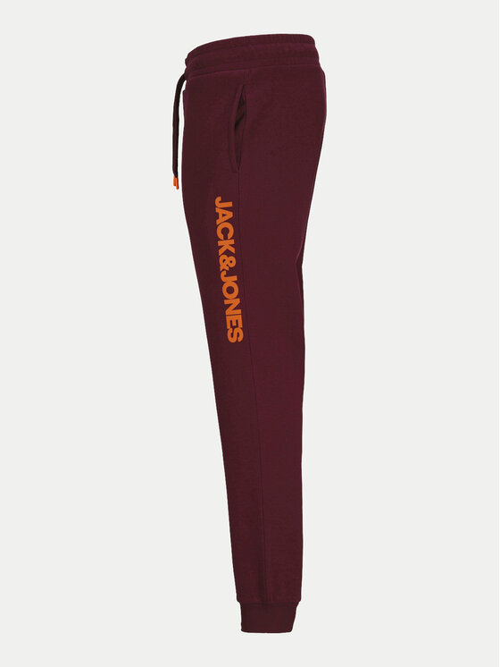 Jack&Jones Jack&Jones Spodnji del trenirke Gordon 12258477 Bordo rdeča Regular Fit