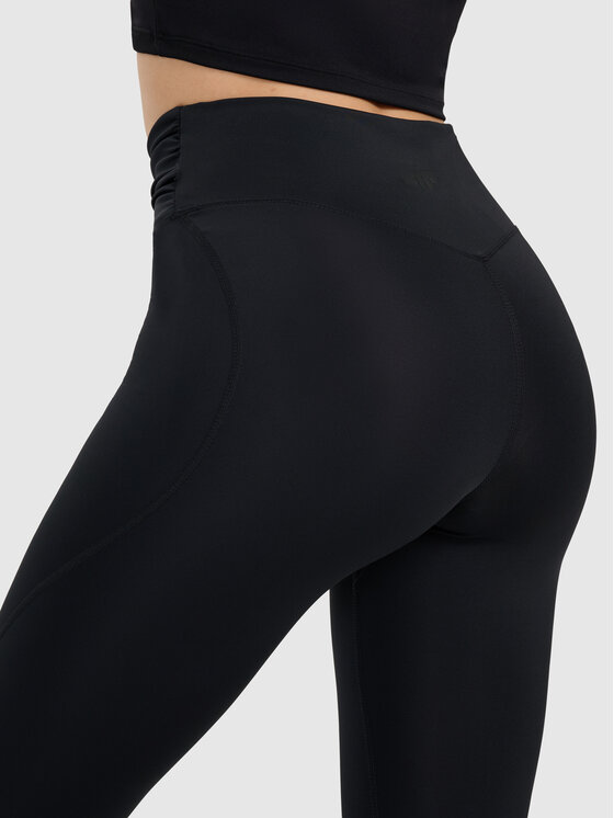4F 4F Legginsy YOGA Czarny Authentic Slim Fit
