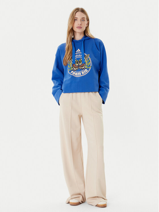 adidas adidas Bluza Farm JL8608 Niebieski Loose Fit