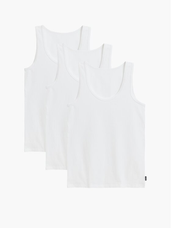 Atlantic Atlantic Top basic Biały Regular Fit