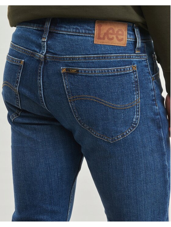 Lee Lee Jeansy Rider Niebieski Slim Fit