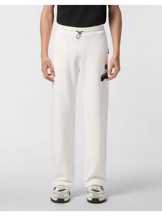 PHILIPP PLEIN PHILIPP PLEIN Spodnie dresowe 26957 Biały Jogger Fit