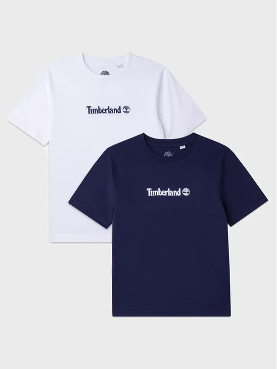 Timberland 2er-Set T-Shirts T25T27 S Bunt Regular Fit