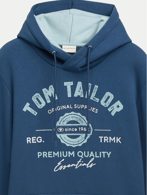 Tom Tailor Tom Tailor Суитшърт 1043292 Син Regular Fit