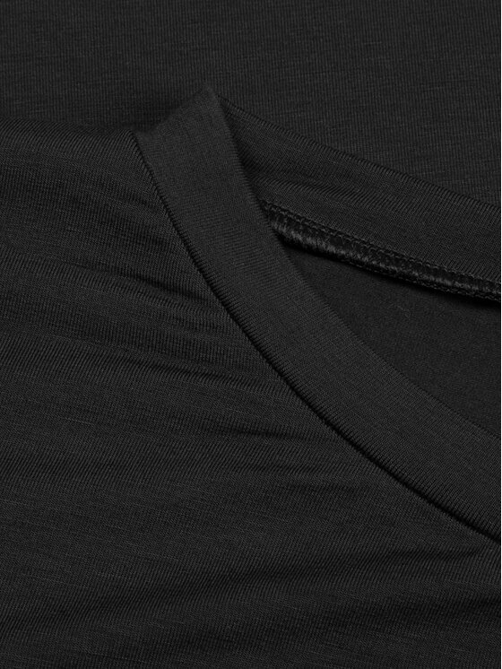 Le Collet Le Collet Top DILI Czarny Slim Fit