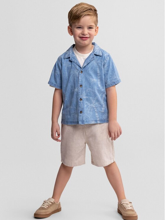 minoti minoti Koszula 29SHIRT200 Granatowy Regular Fit