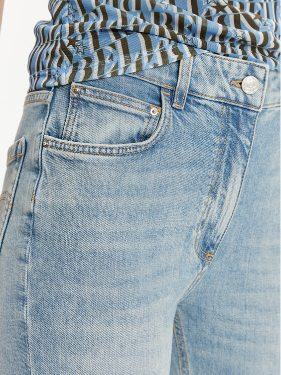 Marella Marella Farmer Fcrop 2413181084 Kék Flare Fit