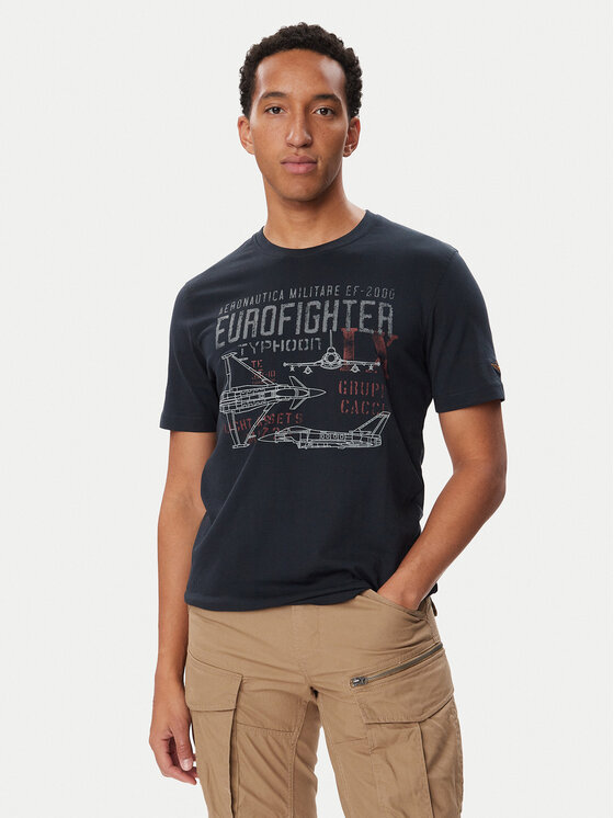Aeronautica Militare Aeronautica Militare T-Shirt 262TS2585UJ00750 Σκούρο μπλε Regular Fit