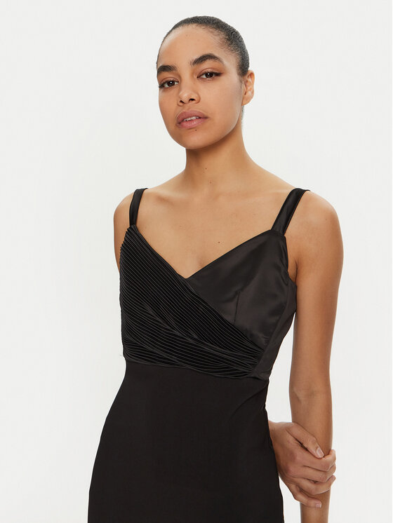 Rinascimento Rinascimento Rochie cocktail CFC0019703002 Negru Slim Fit