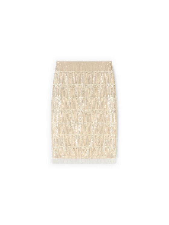Motivi Motivi Gonna midi 1034Q001202N002 Crema Regular Fit