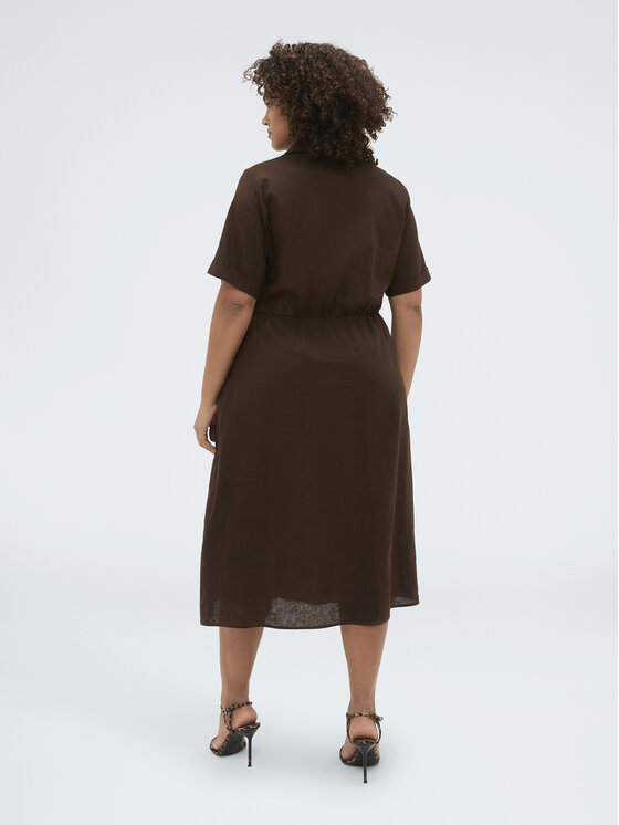 Fiorella Rubino Fiorella Rubino Vestito da giorno 7082T001764N022 Marrone A-Line Fit