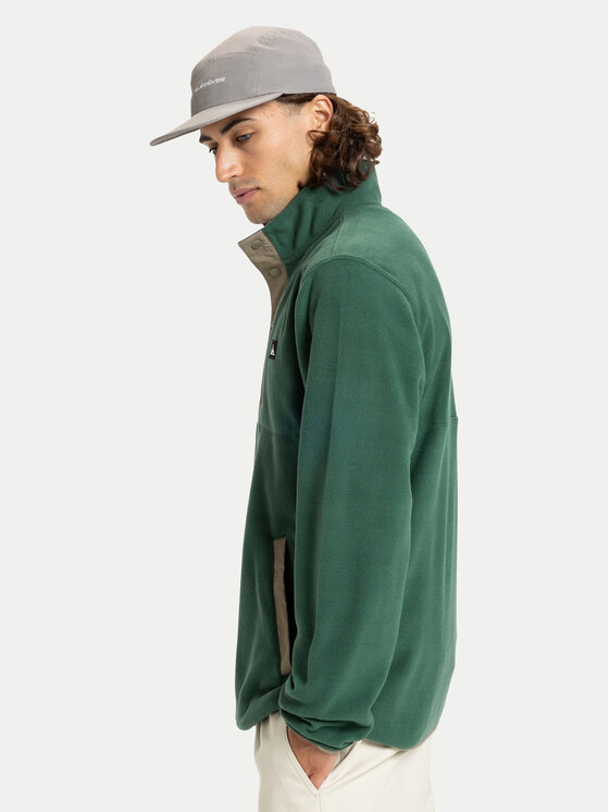 Quiksilver Quiksilver Felpa di pile No Destination EQYPF03072 Verde Regular Fit