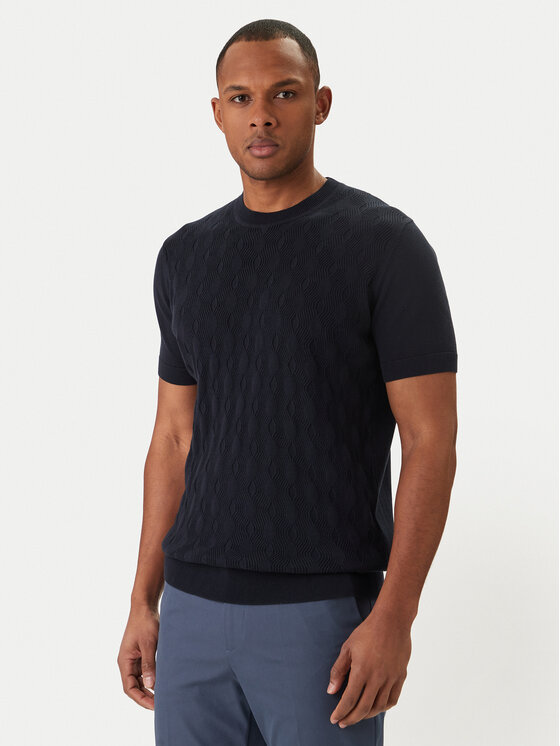 KARL LAGERFELD KARL LAGERFELD Majica 655006 562301 Mornarsko modra Slim Fit