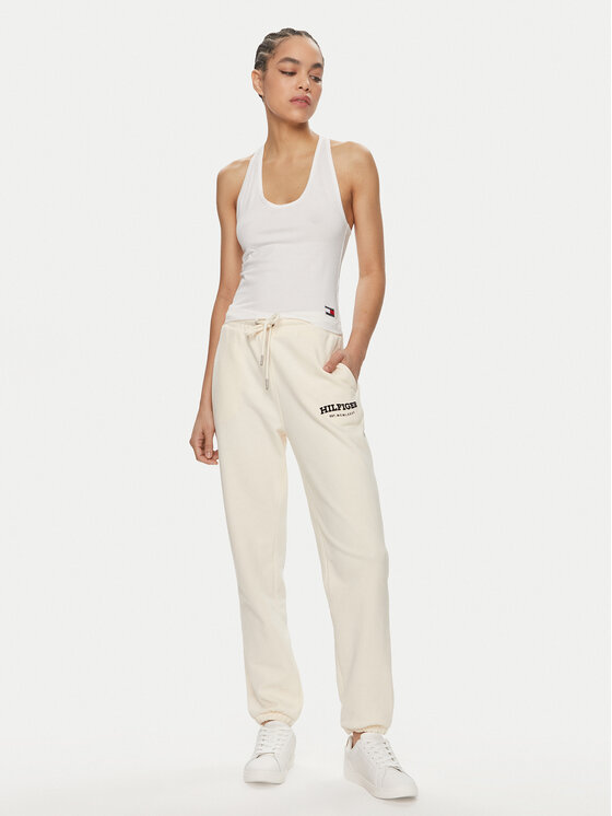 Tommy Hilfiger Tommy Hilfiger Set di 2 top UW0UW05014 Bianco Slim Fit