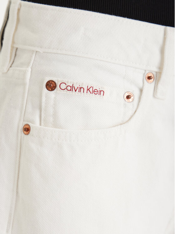 Calvin Klein Jeans Calvin Klein Jeans Jeans hlače LV047F717G Écru Straight Fit