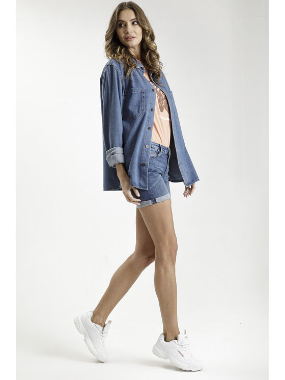 Cross Jeans Cross Jeans T-Shirt 55962-303 Pomarańczowy